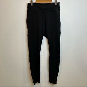 Pop fit Pocket Leggings with Mesh Detail Black
